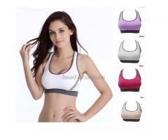 Women's Padded Bra Racerback Top Athletic Vest Gym Fitness