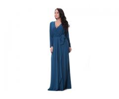 Womdee(TM) Women Deep V-neck Long Sleeve Maxi Bridesmaid Evening Dress