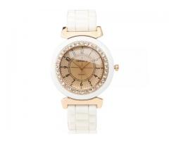 FASHION NEW GENEVA DIAMANTE DIAL Sport Women Watch Bangle Quartz Wristwatch ODM8