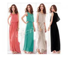 New Summer Fashion Women Chiffon Sleeveless Lady